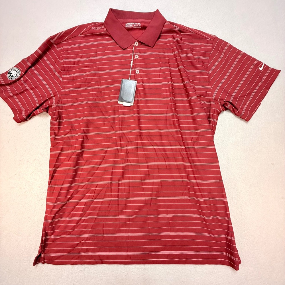 Nike Golf Dri-FIT Polo Shirt UV Protective Striped XXL, NWT, Preppy, Dress,Sport